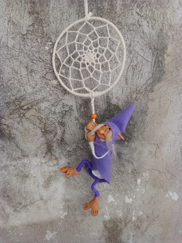 Duende Violeta Con Atrapa Sueños
